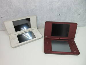 通電確認済み【ニンテンドー DSi LL 2台セット】UTL-001 任天堂 nintend ゲーム機本体 ワインレッド ホワイト