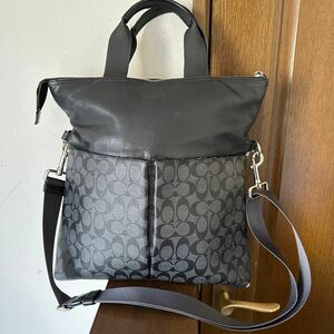 コーチ COACH 2WAY レザー ショルダートートバッグ