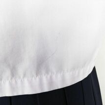 1円 セーラー服 スカート ネクタイ 上下3点セット 165A トンボ 夏物 白1本線 女子 学生服 鹿児島和田中学 白 制服 中古 ランクC EY7803_画像4