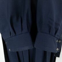 1円 セーラー服 ジャンパースカート 上下3点セット 175A 大きいサイズ 冬物 白3本線 女子 学生服 南小倉中学 紺 中古 ランクC EY7916_画像4