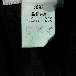 1円 スクールスカート 大きいサイズ 冬物 w72-丈58 紺 中学 高校 プリーツ 学生服 制服 女子 中古 HK4970の画像7