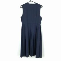 1円 ジャンパースカート バスト84 ウエスト70 冬物 女子 学生服 中学 高校 紺 制服 中古 ランクC EY0254_画像2