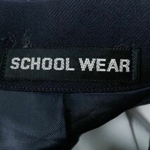 1円 ブレザー チェックスカート リボン 上下4点セット 指定 冬物 女子 学生服 東京大坂上中学 紺 制服 中古 ランクC EY8048_画像7