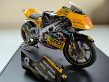 ハセガワ12/1 HONDA RS250RW 2007 WGP250 SCOT Ｒacing Ｔeam 完成品_画像1