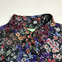 総柄 とろみ生地 ポールスミス Paul Smith 長袖 花柄 ボタニカル柄 デザイン ブラウス 46L マルチカラー レディース シャツ トップス_画像7