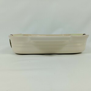 LE CREUSET ル・クルーゼ SQUARE BAKING DISH 23cm 9 1/4 PEARLグラタン皿 ヴィンテージの画像4