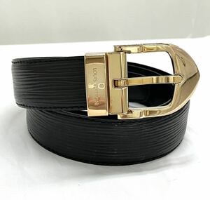 中古 ルイヴィトン ベルト エピ サンチュ―ル クラシック ノアール M6832 LOUIS VUITTON レディース ブラック 革ベルト 本革 黒 145287