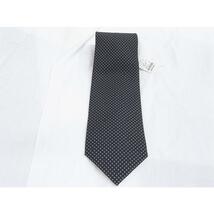 【中古】未使品 グッチ GUCCI ネクタイ シルク100％ プリント ブラック イタリア製 141272_画像2