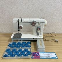 JANOME ジャノメ MODEL 802 レトロミシン アンティークミシン 手工芸 手芸 ハンドクラフト 裁縫道具 裁縫 レトロ フットペダル付 3 カ 5338_画像1