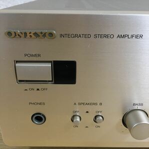 ONKYO オンキョー A-924 INTEGRATED STEREO AMPLIFIER プリメインアンプ オーディオ機器 取説 リモコン付き 通電確認済み 3 ス 5401の画像2