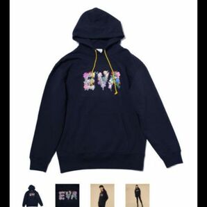 FLOWER by RADIO EVA 056】EVA Jewel & Flower Parka/BLACK 