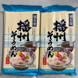 麺有楽 播州そうめん 500g×2個セット 素麺まとめ売り