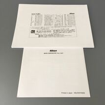 ［Nikon F3/T ＆ Nikon F3 high-eyepoint 使用説明書(再発行版) 2冊］ニコン F3/T HP チタン ハイアイポイント【未使用新品】 ☆送料無料☆_画像7