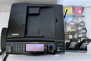 Brother　MFC-J950DWN 複合機　電話　FAX　子機2台付属　動作確認済　MyMio〈互換インクおまけつき〉