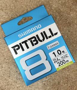 [ новый товар ] SHIMANO Shimano PITBULL 8pitobru8 1 номер 200m( lime зеленый ) #PE линия #8 Blade #X8