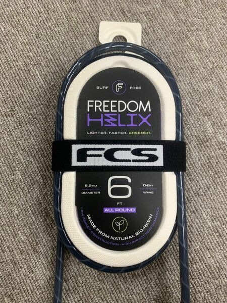 FCS FREEDOM HELIX オールラウンド Leash 6 ウォーム スモーク