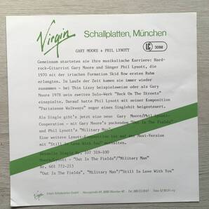 GARY MOORE OUT IN THE FIELDS プロモシート ドイツ盤