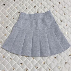 スカート プリーツスカート グレー ミニスカート ユニクロ 100cm サイズ 女の子 韓国コーデ