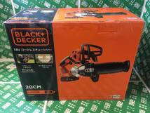 【新品・未使用】BLACK+DECKER　18V充電式チェーンソー　GKC1820L1N/ITM79PU688FC_画像3