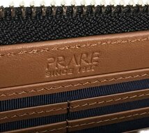 未使用品 Prairie プレリー コードバン レザー 馬革 本革 ラウンドファスナー 長財布 NP12030 黒 日本製 定価￥33,000- 箱付_画像7