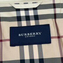 BURBERRY LONDON バーバリー スイングトップ スタンドカラー ブルゾン ジャケット 裏地ノバチェック柄 メンズ M ベージュ 日本製 三陽商会_画像6