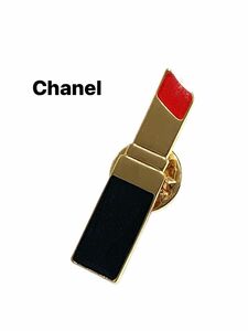 シャネル CHANEL ノベルティ ピンバッジ ピンブローチ 口紅