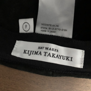 KIJIMA TAKAYUKI キャップ 日本製 CAP ヤギ 本革 Leather 黒 コラボ 多数 人気 ブランド 帽子 キジマタカユキ coeur 好きに も 木島 隆幸の画像5