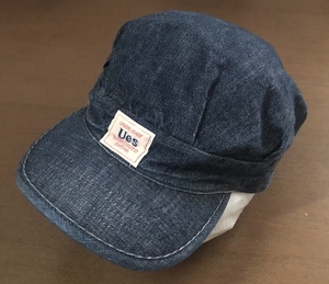 UES 日本製 デニム キャップ Railway ワーク CAP パッチ 帽子 JAPAN 発 ブランド 古着 や アメカジ 好きに も ウエス Ues CLOTHING MFG Co