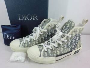 A3353 Dior ディオール スニーカー 靴 ハイカット オブリーク 3SH118YJR サイズ44 中古