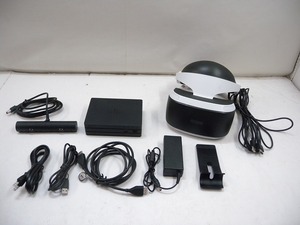 C5465★PSVR CUH-ZVR2 一式セット 箱説無/イヤホン欠品 ヘッドギア劣化有 ※動作確認済 中古現状渡し