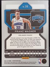 2021-22 Panini Prizm Basketball Franz Wagner RC NBA ルーキー Magic_画像2