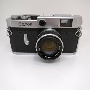 【送料無料】 CANON P ポピュレール キャノン レンジファインダー CANON LENS F1.8 50mm 空シャッターOK レトロ 中古品 現状品 