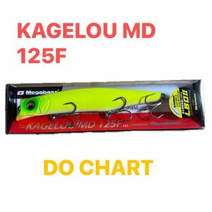 メガバス KAGELOU MD 125F DO CHART