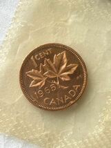 カナダ 銀貨 記念硬貨 コイン6枚セット 1965年　エリザベス 貨幣 海外コレクション アンティーク CANADA DOLLAR cents【未使用保管品】_画像9