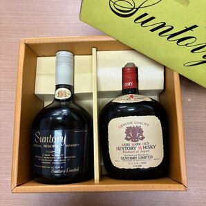 TA-560☆80サイズ【未開栓】サントリー SUNTORY ウイスキー2点セット スペシャルリザーブ RESERVE オールド ベリーレア OLD WHISKY 古酒 の画像1