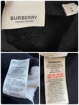 希少1円◎バーバリーロンドンイングランド　Burberry 現行　パーカー　ノバチェック　近年　フード　黒　ブラック　コットン　春 S_画像8