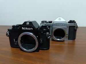 Nikon EM / PENTAX / 動作未確認 / ボディ 2台 / フィルム / 一眼レフカメラ まとめて ジャンク