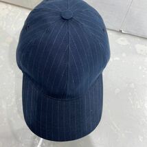 【A.P.C アーペーセー】キャップ 帽子 ネイビー　ストライプ　2402oki k_画像5