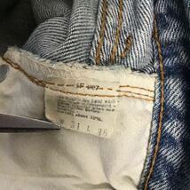 【Levi's リーバイス】80s 501 USA製 赤耳 黒カン ボタン裏524刻印 W31 デニムパンツ インディゴ ヴィンテージ 2403oki M_画像9