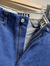 【WESTOVERALLS ウエストオーバーオールズ】 19FWPT801 801S DENIM ボトム 30 デニム IDG 無地 W29 インディゴ 2403oki k_画像5