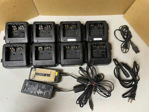 N1203/8 ream Icom desk fast charger BC-161 AC adaptor BC-165 2 piece DPR6 D50 etc. ICOM set 