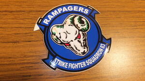 【VFA-83】Rampagers 米海軍第83戦闘攻撃飛行隊 オシアナ基地 F/A-18 CVW-3 ステッカーデカール　US Navy 　スーパーホーネット