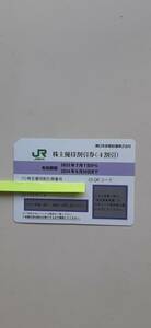 送料無料 JR東日本　株主優待割引券(4割引)　1枚　2024年6月30日まで 実券発送のみ