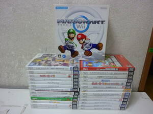 Wiiソフト26枚＋1個セット！〈バイオハザード0、ワンピースアンリミテッドクルーズ含む　いろいろ26枚＋ハンドル1個セット！〉中古