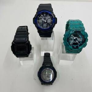 ☆中古品☆4点セット まとめて CASIO カシオ G-SHOCK Gショック GAW-100B DW-D5600P PRG-60YIJ GA-110SL デジタル 時計 ソーラー【郡3464】