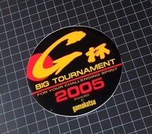 Gamakatsu Big Tournament 蒲克 がまかつ 2005年 G杯 ビッグトーナメント ステッカー シール/鮎 アユ 鱚 グレ メジナヘラ がま磯 チヌ_画像1