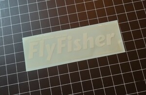 FLY FISHER フライフィッシャー 透明地ステッカー シール/転写ステッカーではありません。/雑誌 マガジン TROUT トラウト