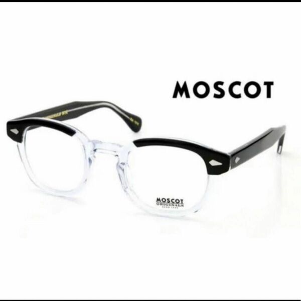 モスコット　moscot サングラス　メガネ　クリスタル　ブラック　クリア