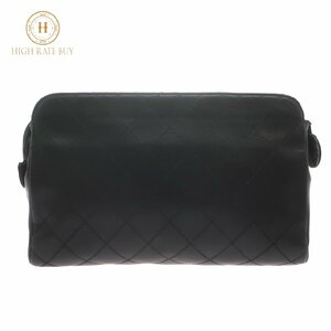 1円スタート CHANEL シャネル ビコローレ クラッチバッグ ココマーク ゴールド金具 ラムスキン Wステッチ セカンドバッグ レザー ブラック