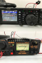 1円スタート YAESU 八重洲 無線 マイク スピーカー FT-991 MD-100 SP-10 ALINCO アルインコ 安定化電源 DM-330MV 動作 まとめて セット _画像3